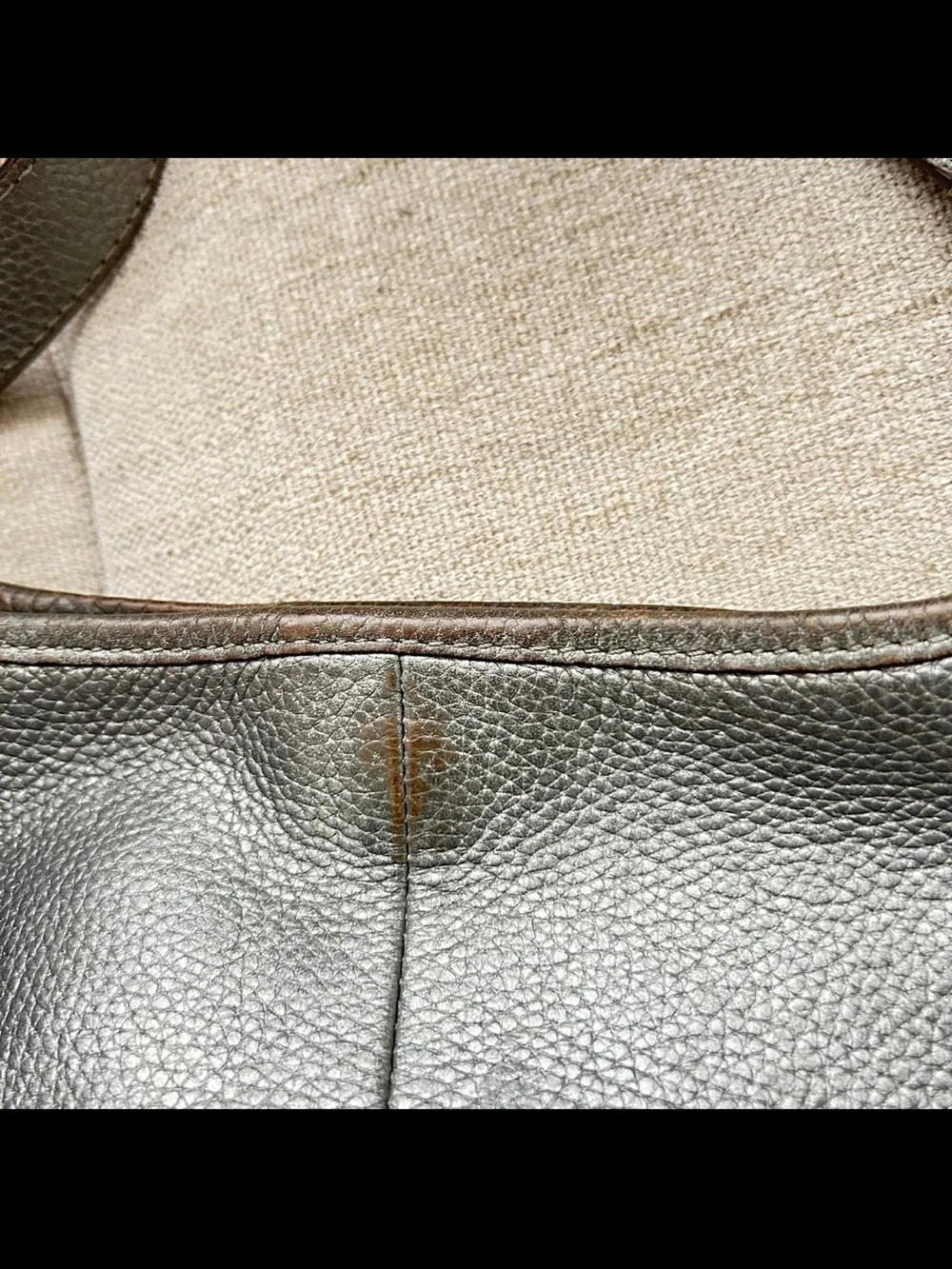 Coach Pebbled Leather Crossbody Bag in Slate Gray